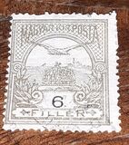 [Turul volando sobre la corona de San Esteban. Nuevos colores., tipo F28]