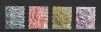 [Charlotte Brontë - Emissione regionale: Inghilterra -Un foro ellittico su ogni lato verticale / Carta: 1 banda al fosforo centrale / Autorità emittente: Royal Mail of Great Britain , Scrivi A]