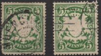[Coat of Arms - Value in "PFENNIG", tegund D31]