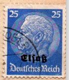 [German Empire Postage Stamps Overprinted "Elsaß", type A9]