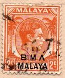 [Straits Settlements Postage Stamps Overprinted "B M A MALAYA" in Black or Red Colour, type A1]
