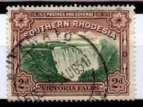 [Victoria Falls - Nos. 30 & 31 Inscribed with "Postage & Revenue" at Top of Frame, тип F]