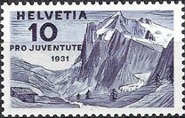 [Pro Juventute - Landscapes - Alexander Vinet, प्रकार JI]
