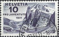 [Pro Juventute - Landscapes - Alexander Vinet, प्रकार JI]