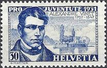 [Pro Juventute - Landscapes - Alexander Vinet, प्रकार JK]
