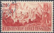 [The 600th Anniversary of the separation of Liechtenstein from the House of Monfort, tegund EN]