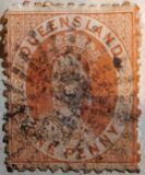 [Queen Victoria - Thick Yellowish Paper, Different Perforation, type A23]