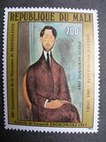 [Centenario del nacimiento del pintor Amedeo Modigliani, 1.884 - 1.920. Aéreo., tipo AHF]
