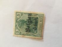 [German Empire Postage Stamps Surcharged "Fr. and C." or "Centimes" & Overprinted "Belgien", Tüüp A1]