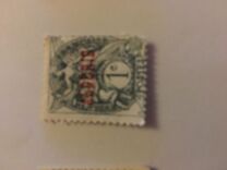 [French Postage Stamps Overprinted "ALGÈRIE" in Red, タイプ A1]