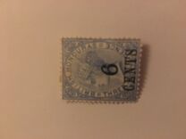 [No.5 in New Colour Surcharged, type F]