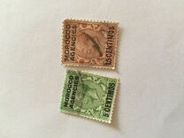 [Great Britain Postage Stamps Overprinted "MOROCCO AGENCIES" Horizontally & Surcharged, type B]