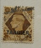 [King George VI - Great Britain Postage Stamps Overprinted "TANGIER", type L11]
