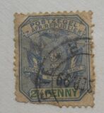 [Coat of Arms - Wagon with Pole, Value in Green, type K12]