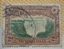 [Victoria Falls - Nos. 30 & 31 Inscribed with "Postage & Revenue" at Top of Frame, type F1]