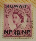 [Queen Elizabeth II - Stamps of Great Britain Overprinted "KUWAIT" and Surcharged in New Currency, type DI]