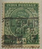 [King George V, 1865-1936 - Inscription "INDIA POSTAGE", Вид XBX]