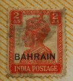 [Postage Stamps of India Overprinted "BAHRAIN", type D6]