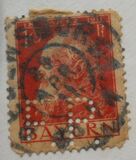 [The 90th Anniversary of the Birth of Prince Luitpold - Type I: Small 9 and no Foot on 1 in "1911". Type II: Large 9 and Foot on 1 in "1911", tip F4]