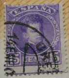 [King Alfonso XIII - Control Number on Backside - New Colors, Tüüp AT14]