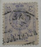 [King Alfonso XIII - Blue Control Numbers on Backside, type BG3]