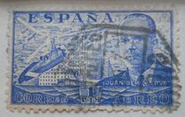 [Airmail - Juan di la Cierva - Different Perforation - Stoneprint from F.N.M.T, 类型 LH11]