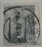 [General Franco - Without Imprint below Value, tipas LI18]