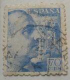 [General Franco - Without Imprint below Value, tipas LI22]