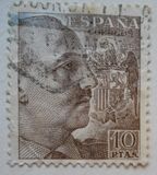 [General Franco - Without Imprint below Value, tipas LI27]