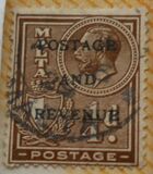 [King George V and Coat of Arms Stamps of 1926-1927 Overprinted "POSTAGE AND REVENUE", Tip X21]