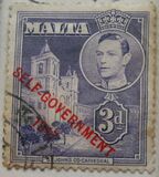 [King George VI and Local Motifs Overprinted "SELF-GOVERNMENT - 1947", ประเภท BA19]