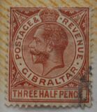 [King George V - Different Watermark, type J9]