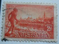 [The 100th Anniversary of the Colonization of Victoria, type Q]