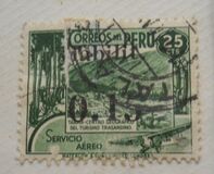 [Airmail - Issue of 1938 Overprinted and Surcharged "Habilit 0.15", Вид II1]