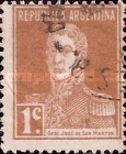 [Definitive Issues - General San Martin, with Period after Value, tegund CU1]