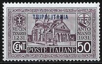 [The 700th Anniversary of the Death of St. Anthony of Padua - Not Issued Stamps Overprinted "TRIPOLITANIA", Typ BH3]