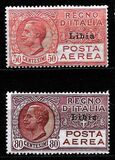 [Airmail - Italian Stamps Overprinted "Libia", type P]