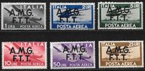 [Airmail - Italian Stamps Overprinted "A.M.G.V.G.", Tipi A30]