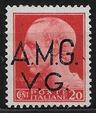 [Italian Postage Stamps Overprinted "A.M.G.V.G." - Watermarked, 类型 A7]