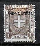 [Coat of Arms - Italian Postage Stamps Overprinted "Colonia Eritrea", type C]