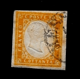 [King Victor Emmanuel II - This Issue Vary Greatly in Colour, Typ D15]