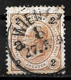 [Emperor Franz Josef I, 1830-1916 - Granite Paper. Numerals in Black, type N1]