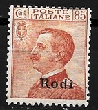 [Italian Postage Stamps Overprinted "Rodi", Tipi D1]