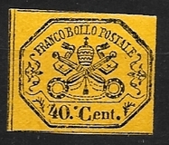 [Coat of Arms - Black Print on Colored Glazed Paper, type Q]