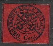 [Coat of Arms - Black Print on Colored Glazed Paper, type P]