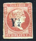 [No. 10 Overprinted "Y¼", Tipe D]