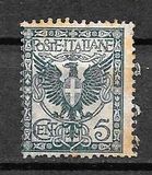 [Águila de la Casa de Savoya y rey Victor Emmanuel III, 1.869 - 1.947 #     Primera emisión definitiva del reinado de Víctor Manuel III, tipo AJ]