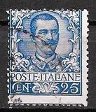[Águila de la Casa de Savoya y rey Victor Emmanuel III, 1.869 - 1.947 #     Primera emisión definitiva del reinado de Víctor Manuel III, tipo AK2]