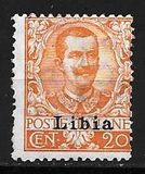 [Italian Postage Stamps Overprinted "Libia", tip A6]
