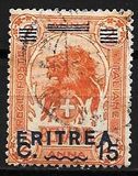 [Italian Postage Stamps Overprinted "ERITREA" in Dark Blue or Red & Surcharged, type W3]